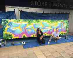 Together We Make Eastleigh graffiti wall